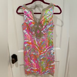 Lilly Pulitzer Janice shift dress 0 Scuba to Cuba print